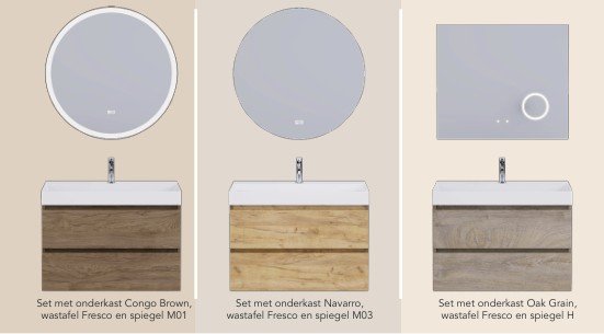 Thebalux set Fresco keramiek  ( snel leverbaar)