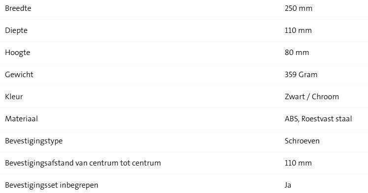 Geesa Topaz Douchemand/Planchet 25CM - Afbeelding 2