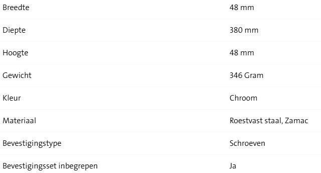 Geesa Nemox Handdoekrek 1 Arm - Afbeelding 2