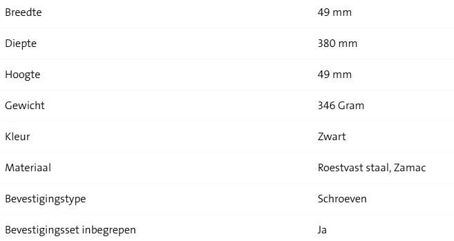 Geesa Nemox Handdoekrek 1 Arm - Afbeelding 2