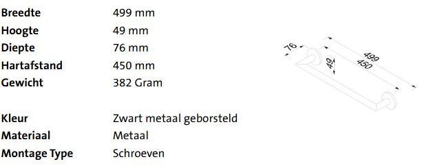 Geesa Nemox Handdoekrek 45CM - Afbeelding 2