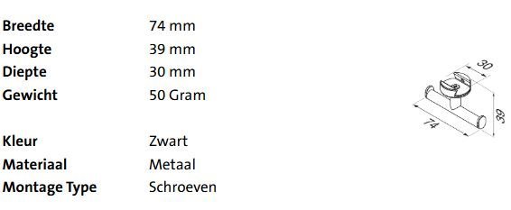 Geesa Leev Handdoekhaak - Afbeelding 2