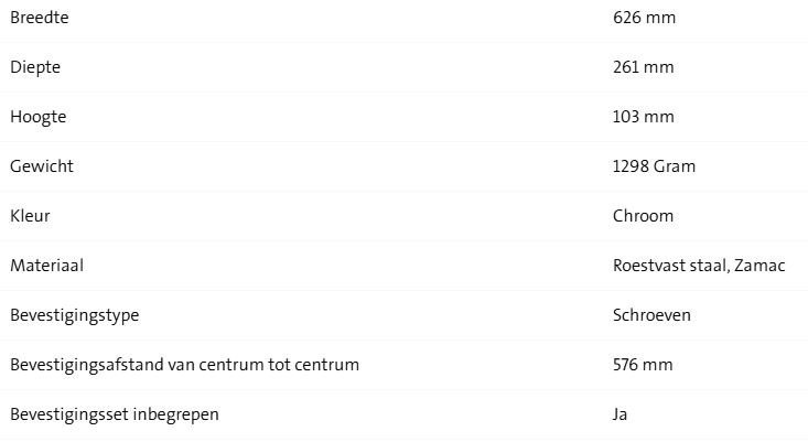 Geesa Nelio Handdoekrek Met Plateau 60CM - Afbeelding 2