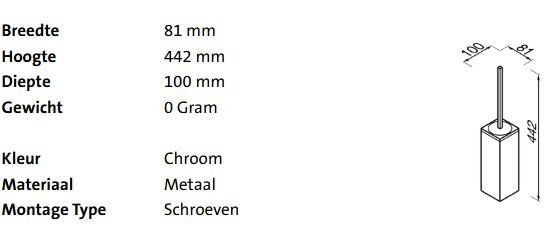 Geesa Modern Art Toiletborstel Met Houder - Afbeelding 2