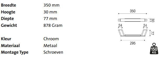 Geesa Shift Badgreep 30cm - Afbeelding 2