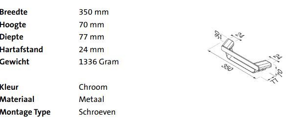 Geesa Shift Douchemand 35cm - Afbeelding 2