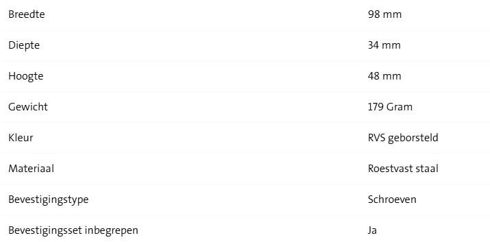 Geesa Nemox Handdoekhaak Dubbel - Afbeelding 2