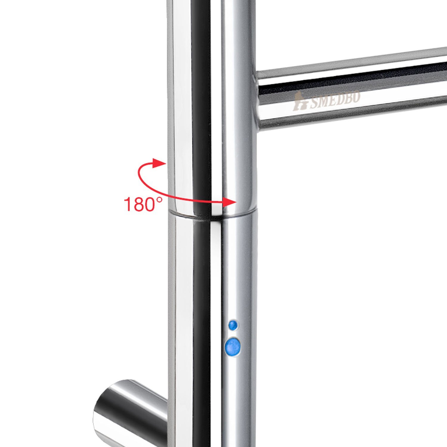 Smedbo Dry handdoekradiator met 4 draaibare armen - Afbeelding 3