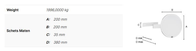 Smedbo Outline Vergrotingsspiegel Draaibaar - Afbeelding 2
