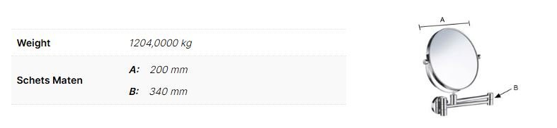 Smedbo Outline Vergrotingsspiegel Draaibaar - Afbeelding 2