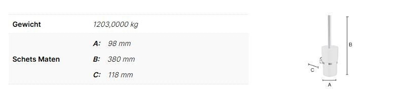 Smedbo Home WC-borstelgarnituur - Afbeelding 2