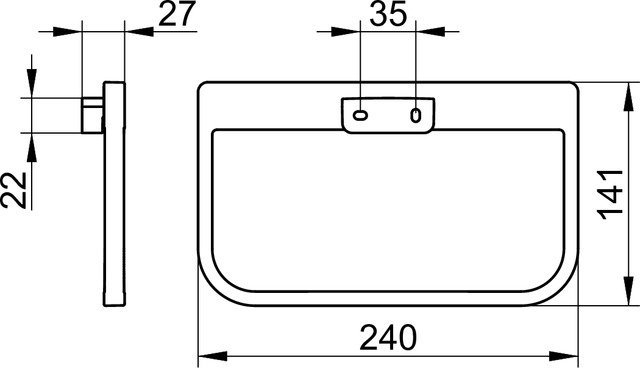 Keuco Collectie Moll Handdoekring - Afbeelding 3