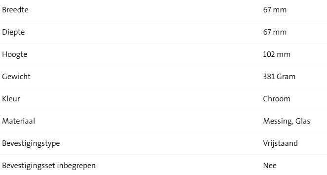 Geesa Nemox Glashouder Met Glas Vrijstaand - Afbeelding 2