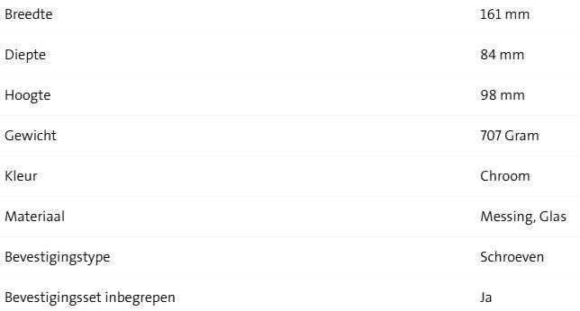 Geesa Nemox Glashouder Met Glas Dubbel - Afbeelding 2