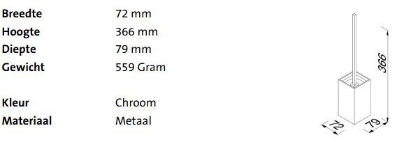 Geesa Craft Toiletborstel Met Houder Muurbevestiging - Afbeelding 2