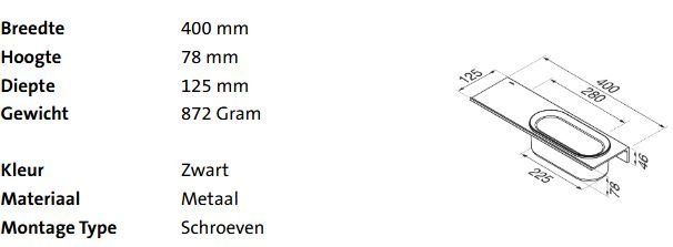 Geesa Leev Planchet 40CM Met Douchemand 22,5CM - Afbeelding 2