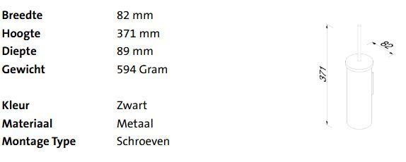 Geesa Leev Toiletborstel Met Houder Muurbevestiging - Afbeelding 2