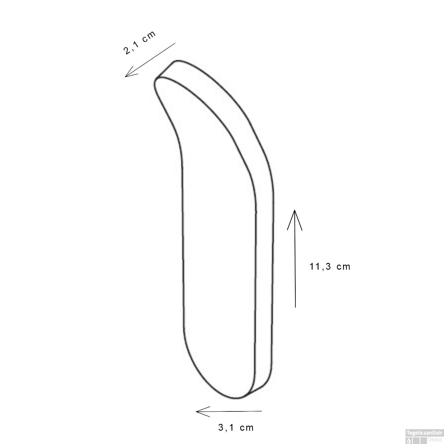 Instamat Arc handdoek haak - Afbeelding 2