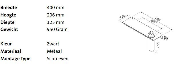 Geesa Leev Planchet 40CM Met Zeepdispenser 200ML - Afbeelding 2