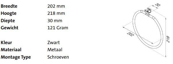 Geesa Leev Handdoekring - Afbeelding 2