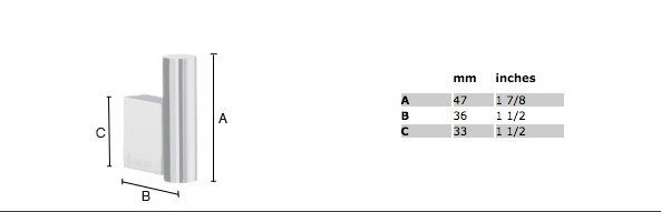 Smedbo Air handdoekhaak - Afbeelding 2