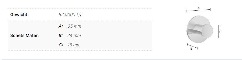 Smedbo Dot handdoekhaak 2-stuks Zelfklevend - Afbeelding 2