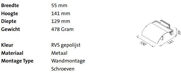 Geesa Craft Toiletrolhouder Met Klep - Afbeelding 2